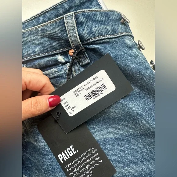 Paige Alexis Slim Barrel Jean NWT - Picture 3 of 3